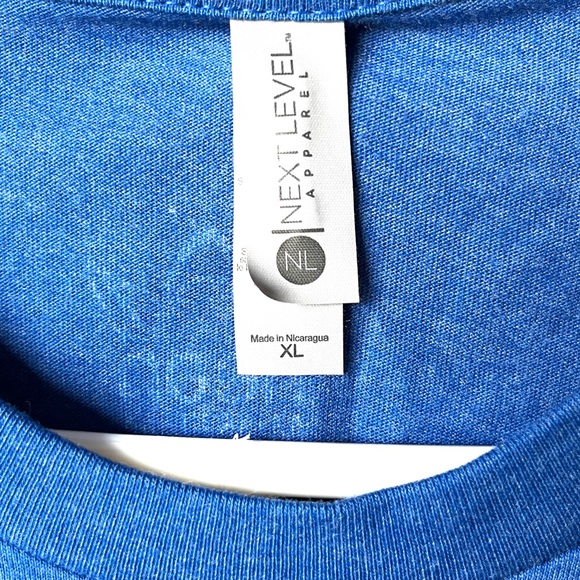 Neon Museum Blue Men’s T-Shirt with Yellow Duck Graphic - Picture 5 of 6